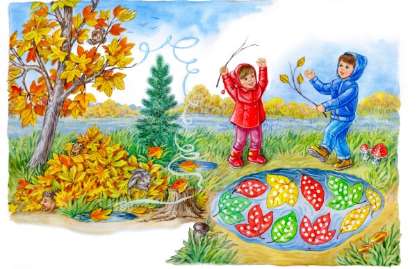 Осенний лес для детей