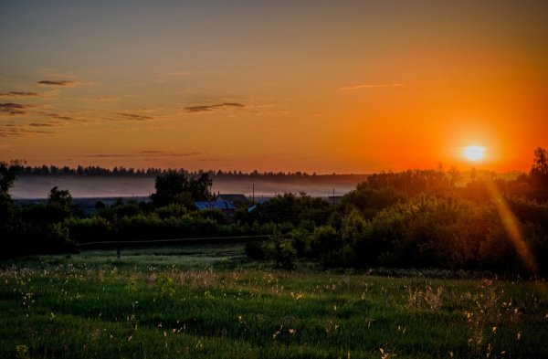Осень Тамбовская обл .река ворона