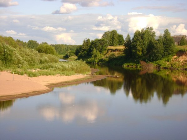 Река Унжа Костромская