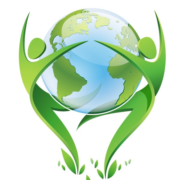 Экология органический природный знак природа логотип - стоковое векторное изображение