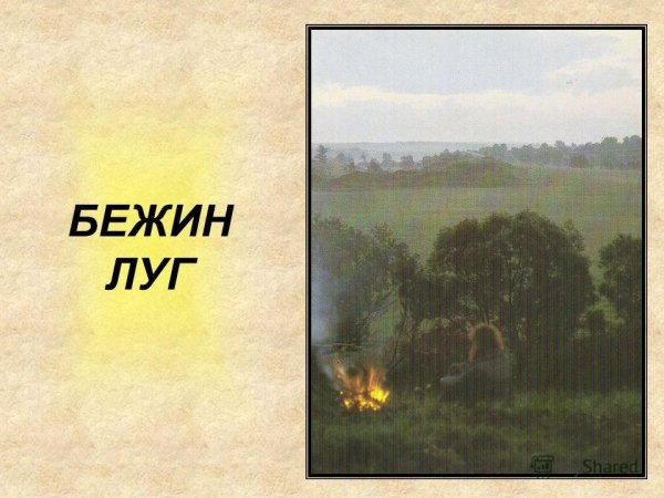 Бежин луг иллюстрации природы
