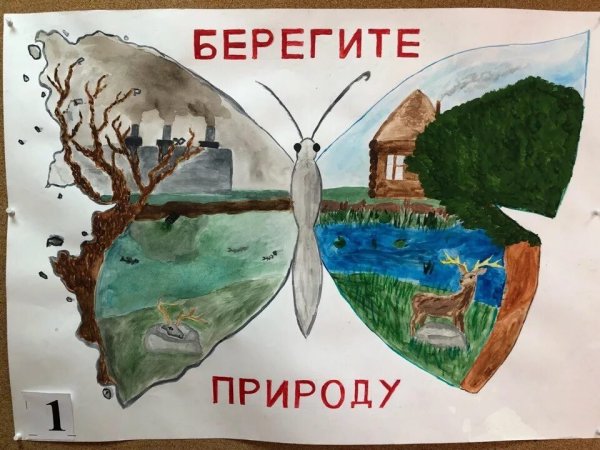 Плакат берегите природу