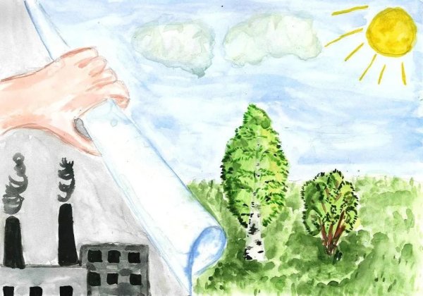 Детские рисунки на тему экология