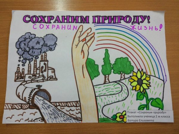 Плакат на экологическую тему