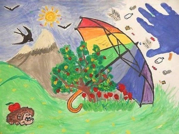 Рисунок на тему Лесные пожары