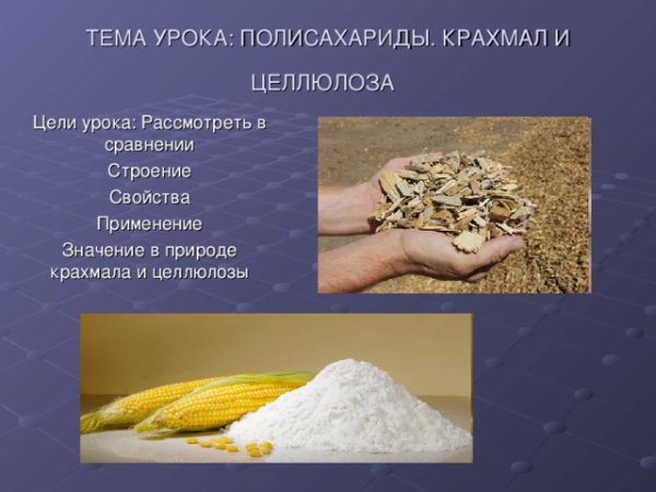 Нахождение целлюлозы