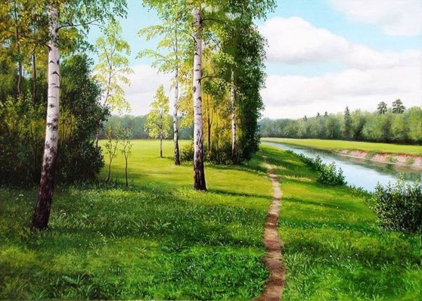 Русь река береза храм