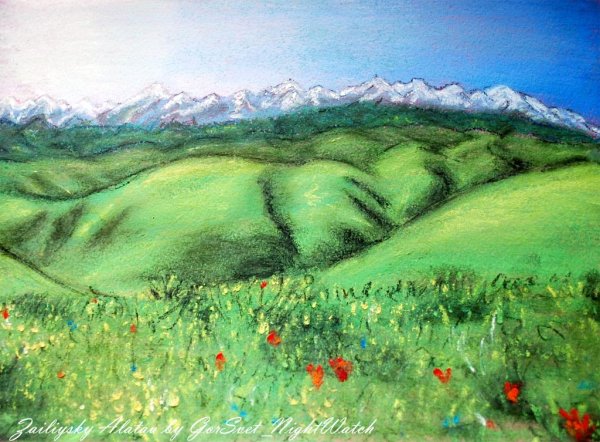Природа Казахстана рисунки