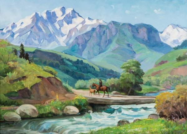 Пейзажи киргизских художников