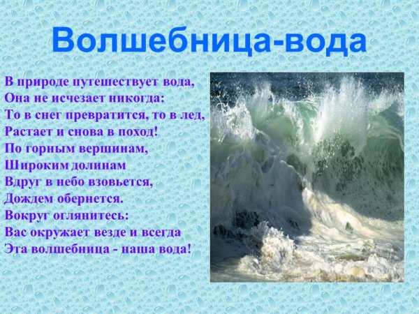 Тема вода