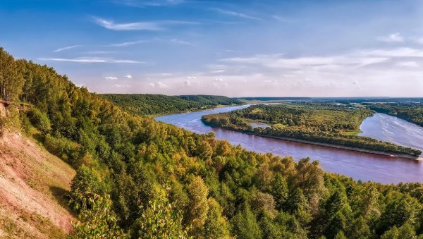 Река Ока Перемиловские горы