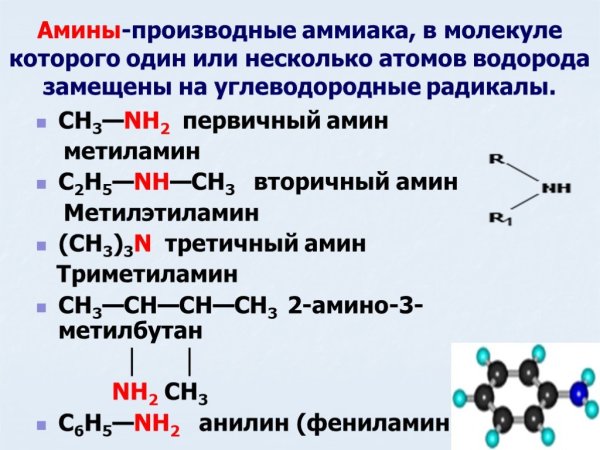 Строение изомеров аминокислот