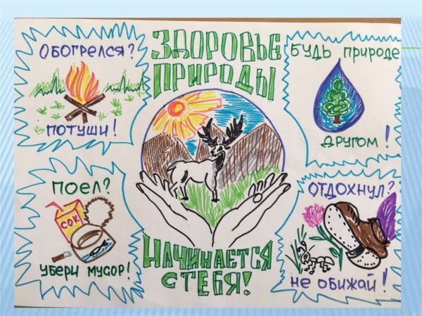 Плакат о сохранении природы