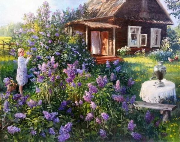 Владимир Жданов живопись деревня