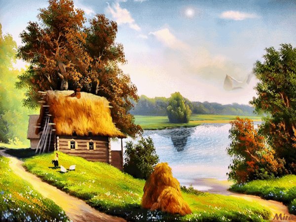 Сказочный летний пейзаж