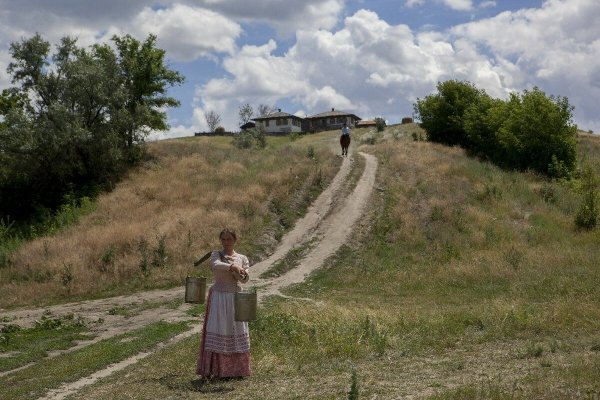 Река тихий Дон казаки лошади