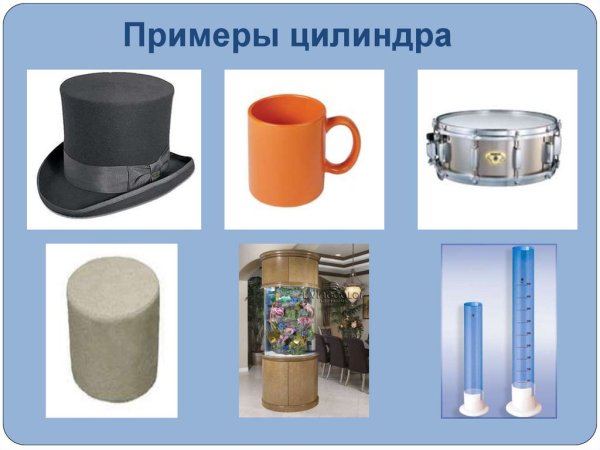 Цилиндр предметы