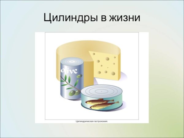 Предметы в форме цилиндра