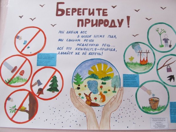 Плакат на тему экология