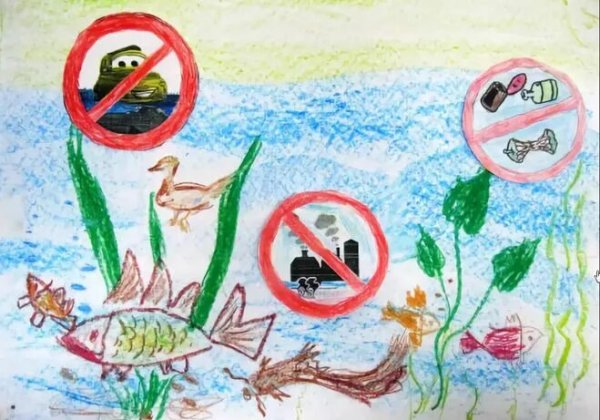 Плакат охрана воды
