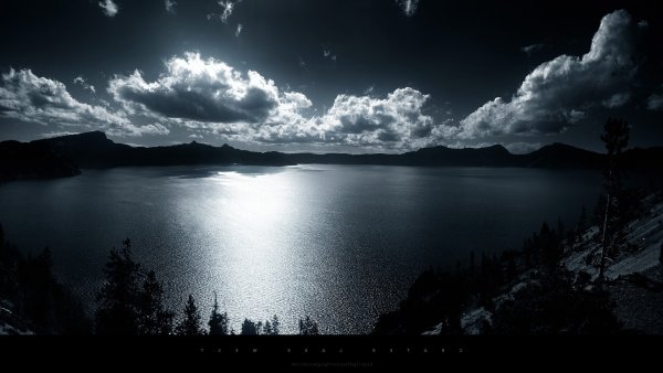 Природа в темных тонах