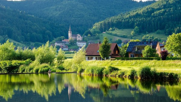 Озеро Баден Баден Германия