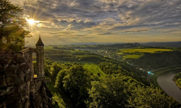 Саксония природа Германия