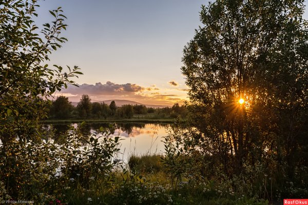 Теплый летний закат