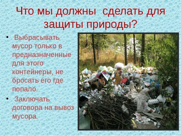 Защита почвы от загрязнения