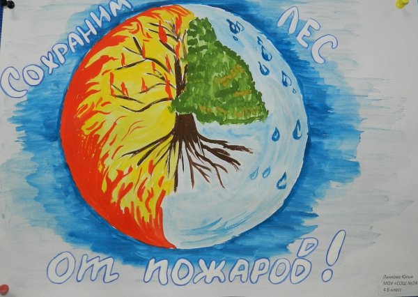 Плакат берегите землю