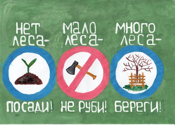 Плакат защита природы