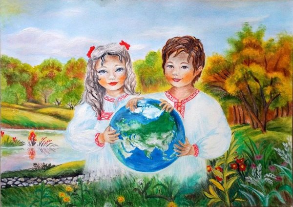 Рисунок мой родной край