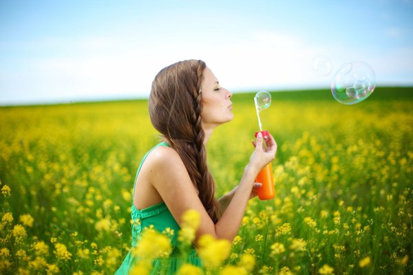 Лето дети радость и природа