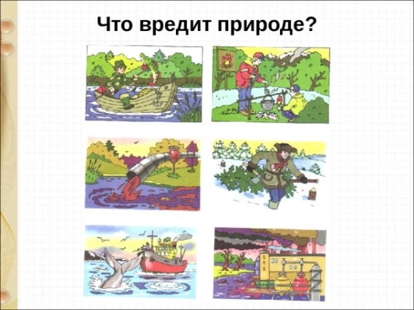 Что наносит вред природе