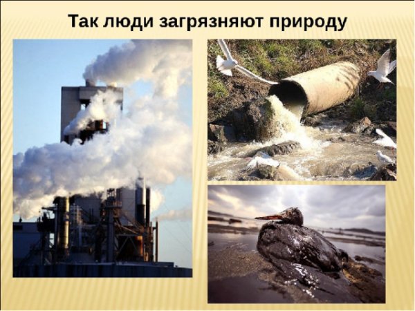 Что наносит вред природе