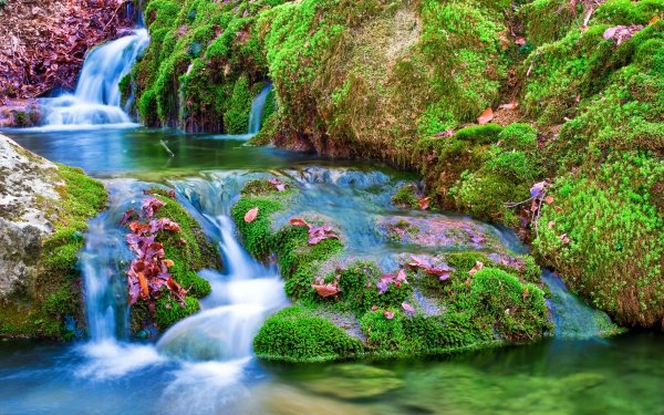Красивая природа водопад