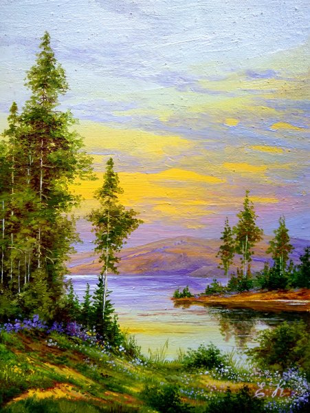 Летние пейзажи художник Кораблева Елена Николаевна