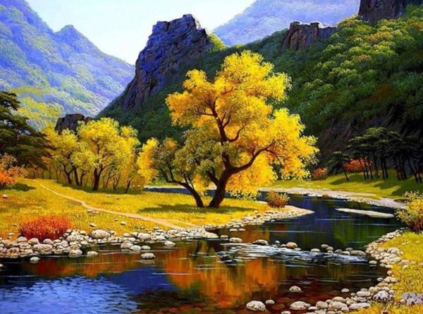 Пейзажи диамонд Пайнтинг