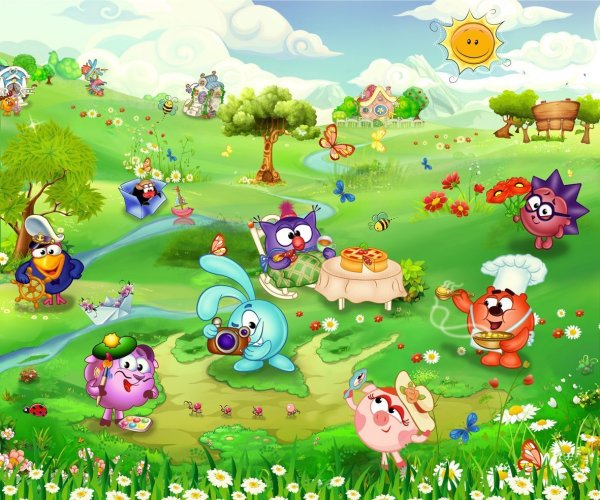 Смешарики фон