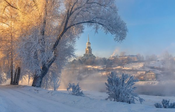 Родные просторы России пейзаж