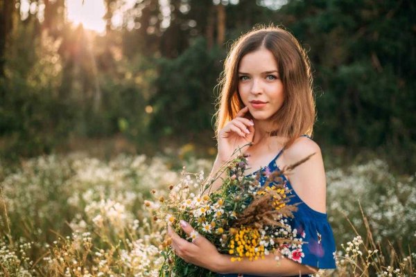 Фотосессия девушки на природе
