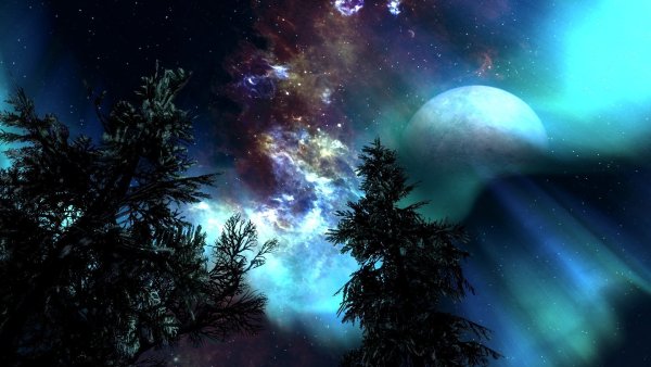 Космические пейзажи на земле