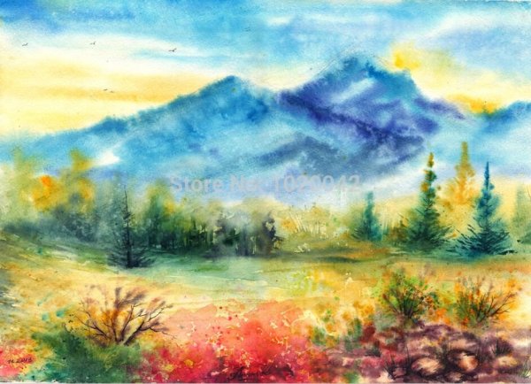 Картины пейзажи художник Фенг з.л