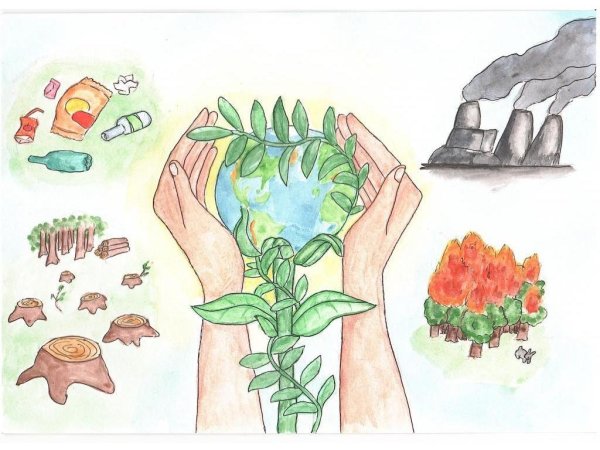 Плакат на экологическую тему