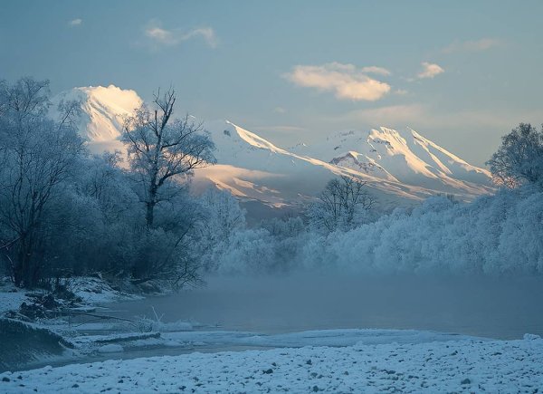 Петропавловск Камчатский река Авача зимой