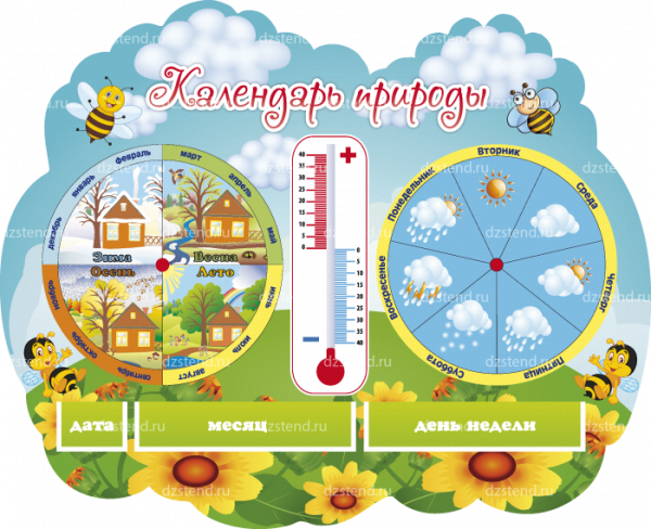 Стенд уголок природы для детского сада