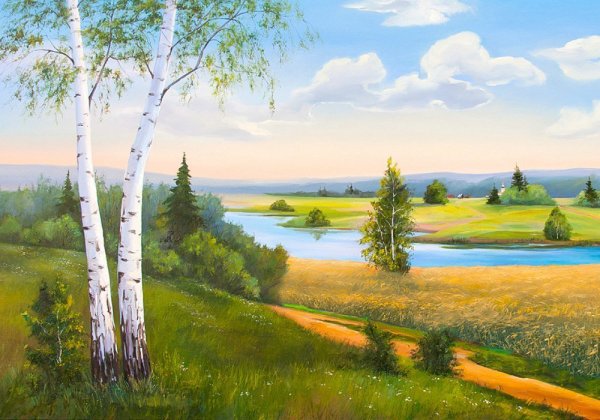 Родные просторы пейзаж
