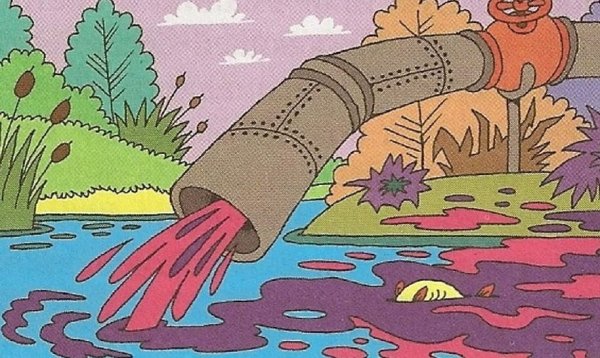 Загрязнение природы для детей