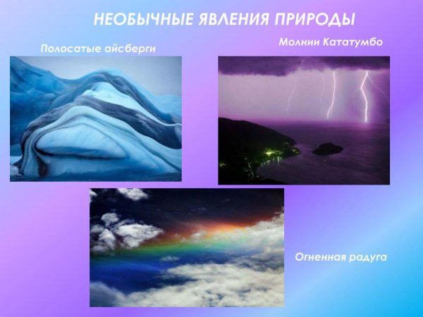 Необычные природные явления доклад