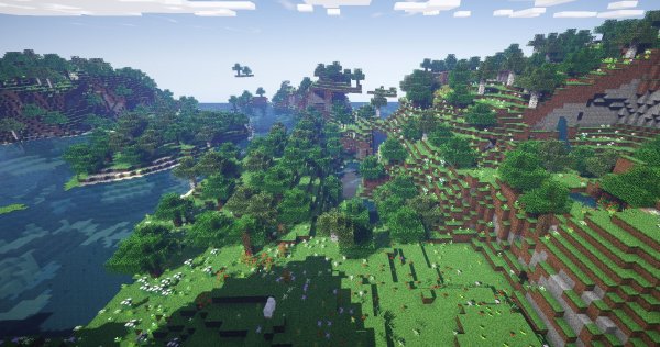 Minecraft ландшафт